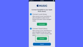Spotify 재생 목록을 Apple Music으로 전송하는 방법 — Songshift 연결