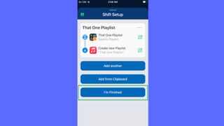 Spotify 재생 목록을 Apple Music으로 전송하는 방법 — '완료'를 탭하세요.