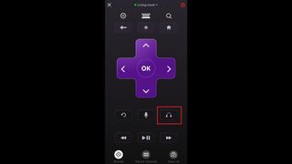 Roku 모바일 앱 원격 개인 청취