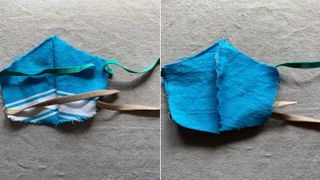 How to make a face mask with a dish towel