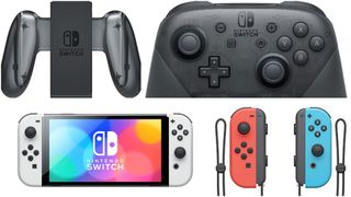 Nintendo Switch 컨트롤러 옵션 — 프로 컨트롤러, 콘솔의 Joy-Cons, 별도의 Joy-Cons