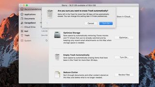 macOS Sierra에서 스토리지를 관리하는 방법