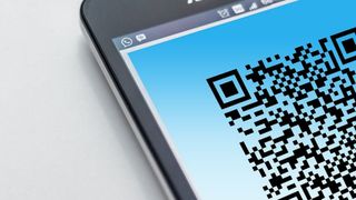 Android 휴대폰의 QR 코드 예