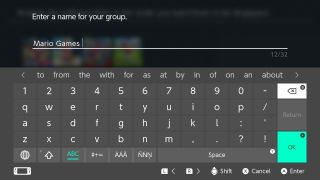 Nintendo Switch에서 그룹을 만드는 방법 - 이름 선택