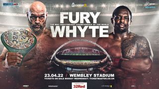 Fury vs Whyte 헤비급 권투 싸움 포스터