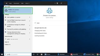 Windows 10에서 프린터를 공유하는 방법 1단계: Windows 10 설정에서 프린터 및 스캐너 열기