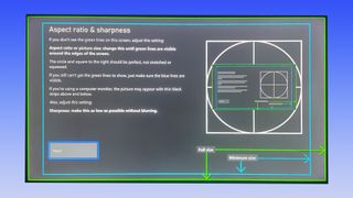종횡비 메뉴를 보여주는 Xbox Series X의 스크린샷