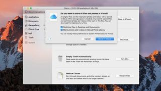 macOS Sierra에서 스토리지를 관리하는 방법