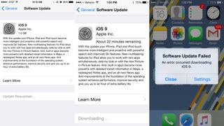 iOS 9 무선 업데이트