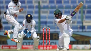 Yasis Shah bats on a Sri Lanka vs Pakistan live stream