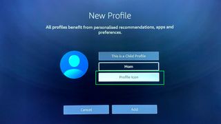 Fire TV 프로필을 추가하는 방법 - 아이콘 선택