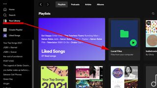 Spotify 데스크톱 앱의 스크린샷