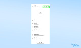 Privacy Dashboard 앱 사용 방법 - 대시보드