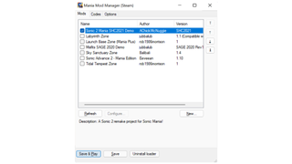 소닉 매니아 모드 매니저