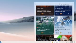 Windows 10 뉴스 및 날씨 위젯을 제거하는 방법