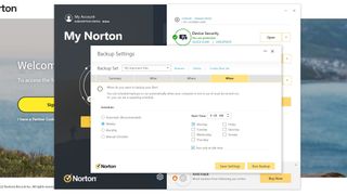 Norton Cloud Backup 사용 방법: 백업 일정 선택