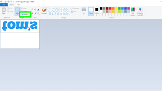 Microsoft 그림판에서 이미지를 편집하는 방법 - Microsoft 그림판의 "뒤집기 및 회전" 메뉴 스크린샷