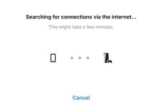 PS5에서 원격 플레이하는 방법 — 연결을 검색하는 PS Remote Play 앱을 보여주는 화면