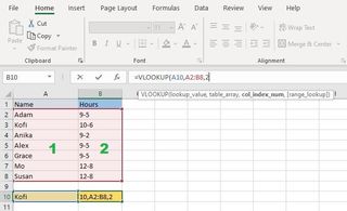 Excel에서 VLOOKUP을 사용하는 방법 5단계: 수식 입력줄에 쉼표를 입력하고 데이터를 찾으려는 열의 번호를 입력합니다. 예를 들어 강조 표시된 두 번째 열을 보려면 "2"를 입력합니다.