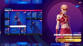 Fortnite의 Sabina(Burning Ember) 스킨