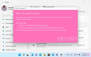 Windows 11에서 Windows 10 스크린샷으로 다운그레이드하는 방법