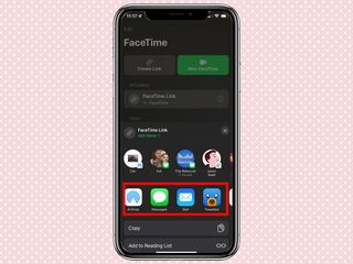 iOS 15에서 웹 링크로 FaceTime 통화를 예약하는 방법