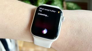 Apple Watch Siri 재생 중인 노래