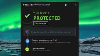 BitDefender Antivirus Free Edition 화면 캡처