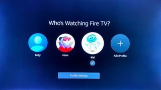 Fire TV 프로필을 추가하는 방법 - 프로필 선택