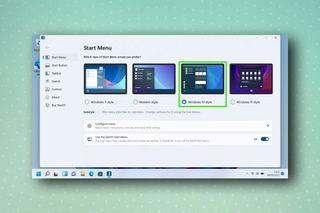 Windows 11 시작 메뉴를 변경하는 방법에 대한 기사를 나타내는 Start11 소프트웨어