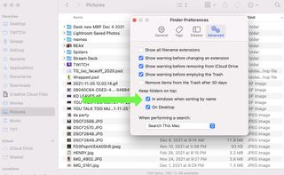 내 MacBook Pro의 Finder 기본 설정