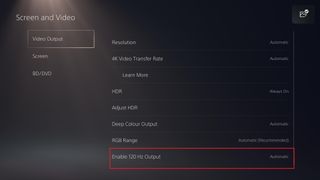 PS5에서 120Hz를 활성화하는 방법