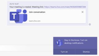 Microsoft Teams 데스크톱 알림