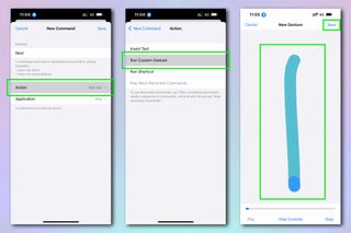 iPhone에서 음성 제어를 활성화하는 방법을 보여 주는 iPhone 설정 메뉴