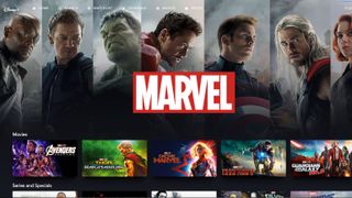 Disney Plus에서 볼 수 있는 Marvel 영화의 스크린샷