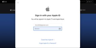 Apple ID 로그인 화면