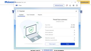 Malwarebytes에 대한 Malwarebytes 스캔 요약