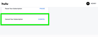 Hulu 취소 방법 — 아래로 스크롤하여 구독 취소
