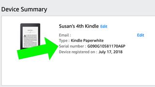 Kindle이 인터넷 액세스를 잃을지 확인하는 방법: 일련 번호를 기록해 둡니다.
