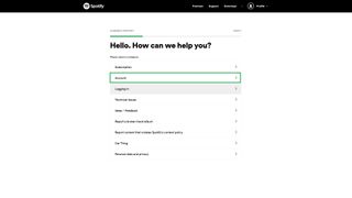 Spotify 계정 삭제 방법: "계정"을 클릭합니다.