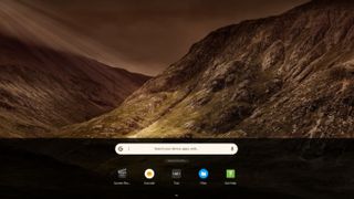 Chromebook에 설치된 앱을 보여주는 Chrome OS 런처 화면