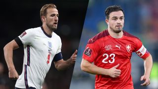 영국 대 스위스 라이브 스트림의 Harry Kane과 Xherdan Shaqiri