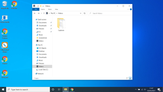 Windows 10에서 화면을 녹화하는 방법 - 파일 관리자에서 찾기