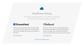 WordPress의 권장 호스팅 제공업체
