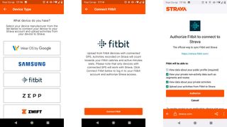 Strava 앱을 Fitbit과 연결하기