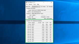 PC의 CPU 온도를 확인하는 방법 10단계: Core Temp를 열고 앱 하단에서 CPU 코어 온도를 확인합니다.