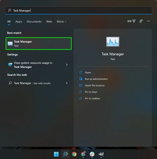 Windows 11의 작업 관리자