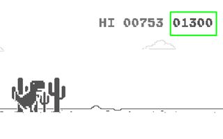 크롬 공룡 게임 해킹 방법 - 고득점