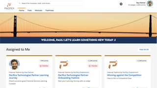 Salesforce의 Trailhead 홈 화면