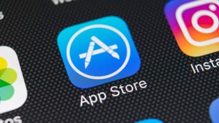 휴대폰 화면의 App Store